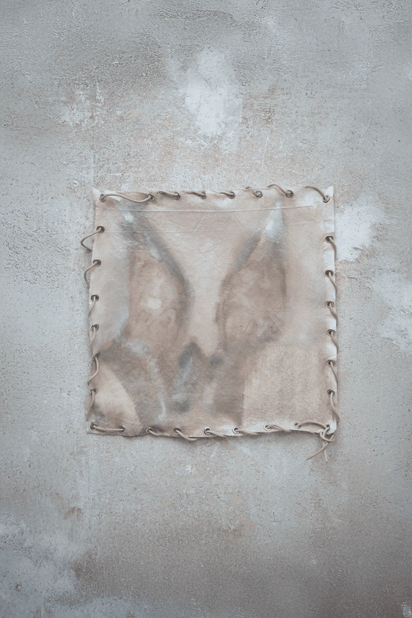 Close-up of teeth with dental floss